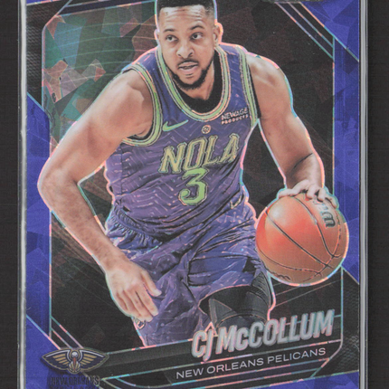 2025 Panini Prizm Black CJ McCollum #148 Purple 046/125