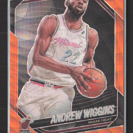 2025 Panini Prizm Black Andrew Wiggins #119 Orange 57/60