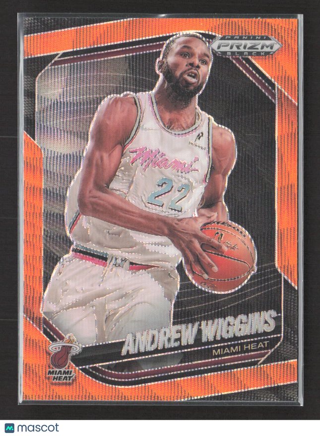2025 Panini Prizm Black Andrew Wiggins #119 Orange 57/60