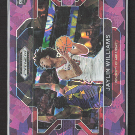 2022 Panini Prizm Draft Picks Jaylin Williams #98 Pink Ice RC 087/149