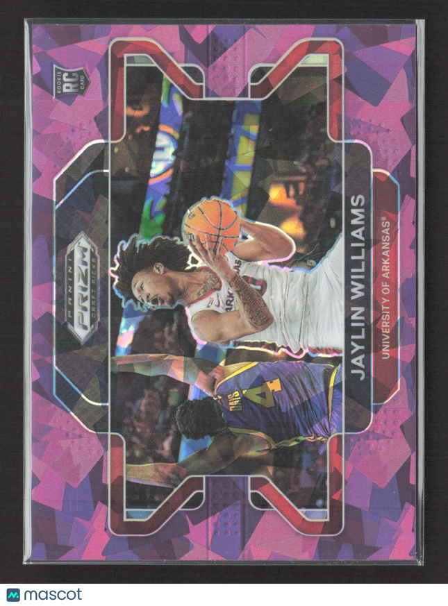 2022 Panini Prizm Draft Picks Jaylin Williams #98 Pink Ice RC 087/149