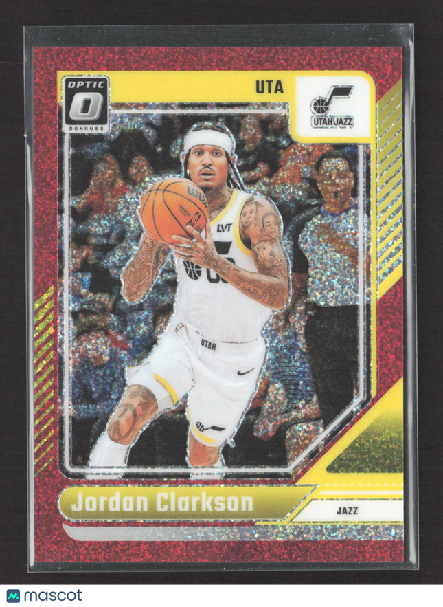 2025 Panini Donruss Optic Jordan Clarkson #122 Red Glitter