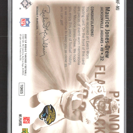 2007 Upper Deck SP Rookie Threads Phenom Flashbacks Maurice Jones-Drew #PHF-MJ