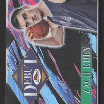 2025 Topps Finest Debut Zach Edey #D-10 RC