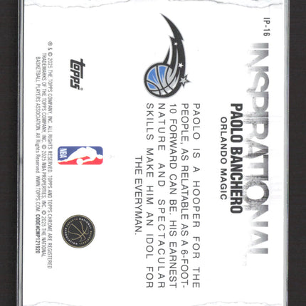 2025 Topps Chrome Inspirational Paolo Banchero #IP-16 107/199