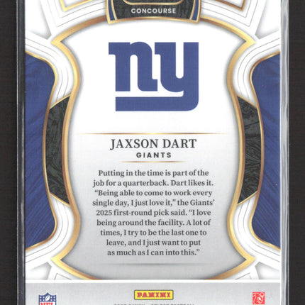 2026 Panini Select Football Concourse Jaxson Dart #93 RC