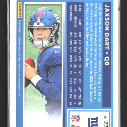 2025 Panini Donruss Optic Jaxson Dart #273
