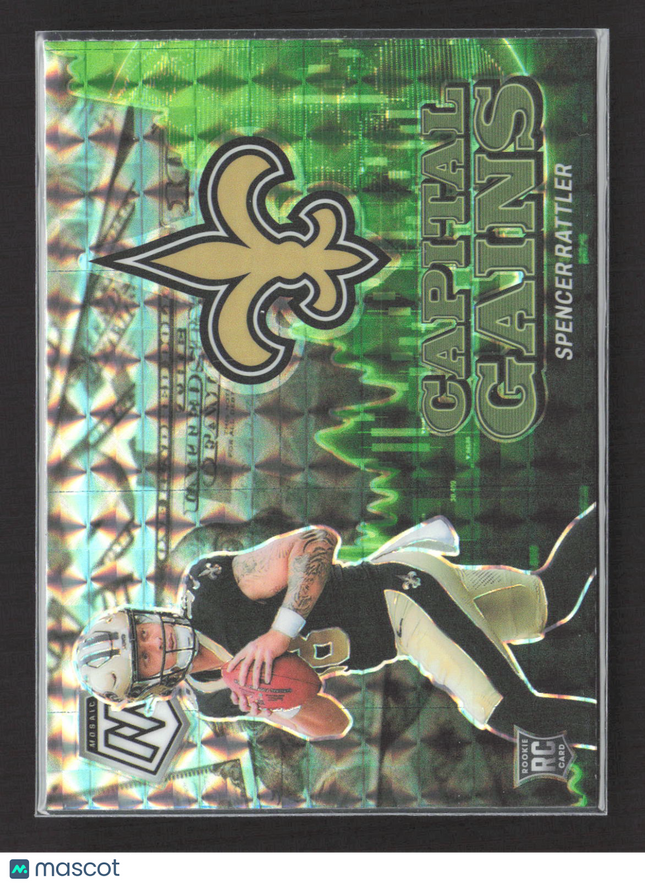 2024 Panini Mosaic Prizm Capital Gains Spencer Rattler #5 RC