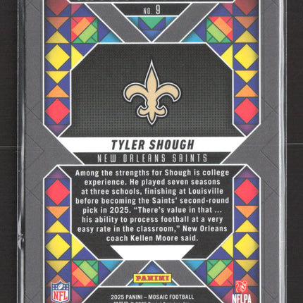 2025 Panini Mosaic Mosaic Introductions Tyler Shough #9 RC