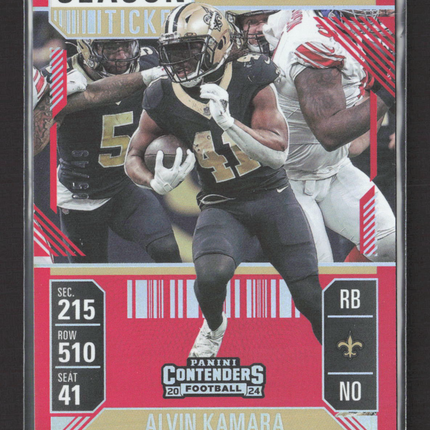2025 Panini Contenders Football Alvin Kamara #71 05/49