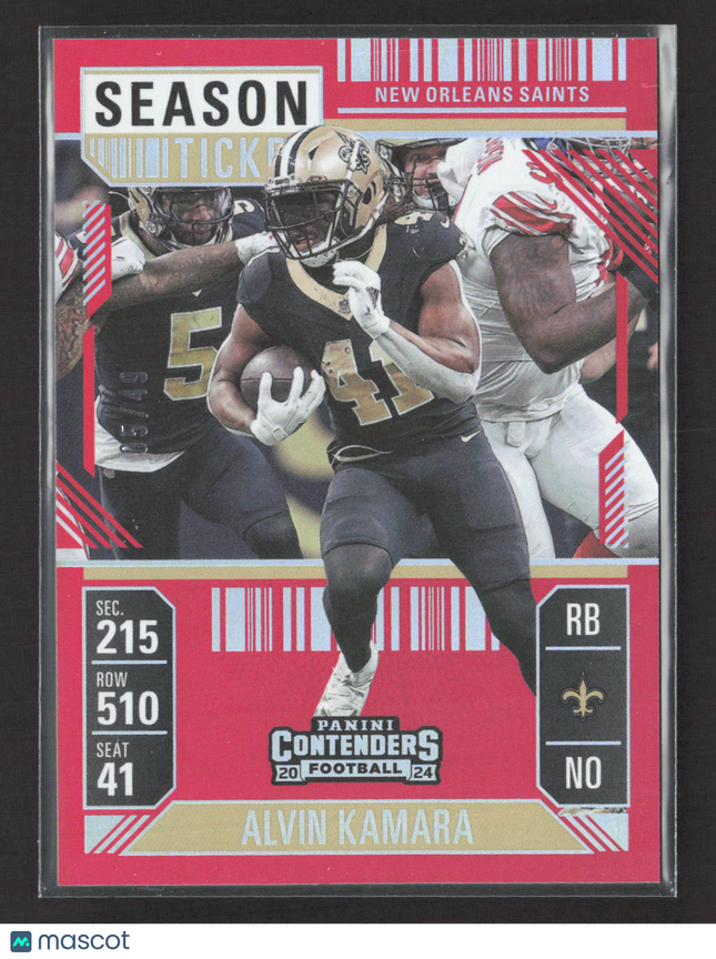 2025 Panini Contenders Football Alvin Kamara #71 05/49