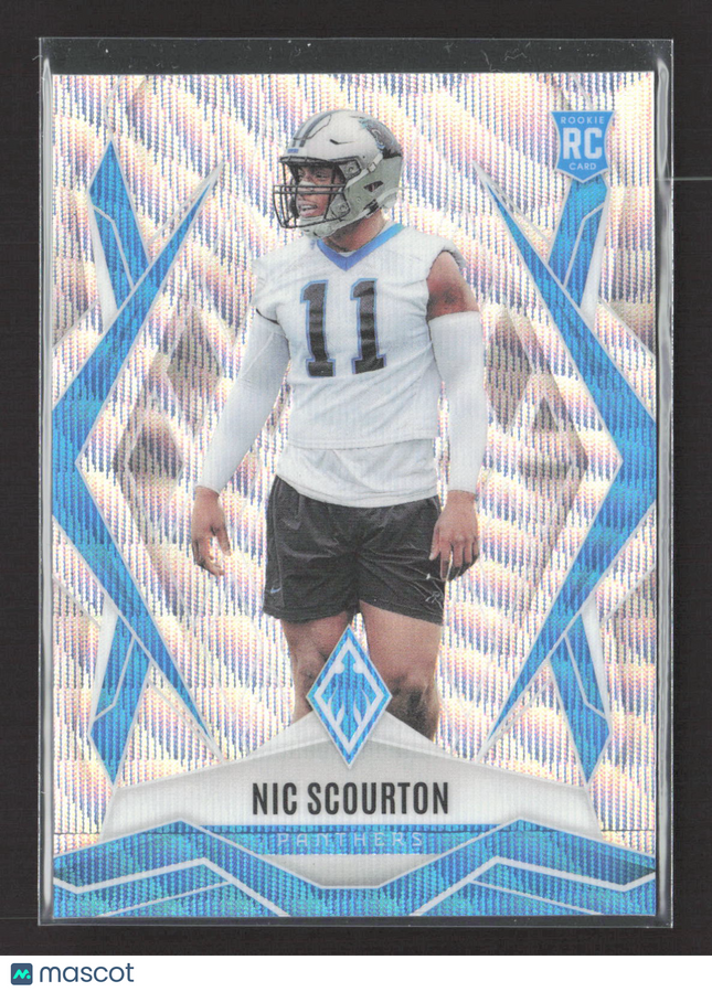 2025 Panini Phoenix Football Nic Scourton #231 Silver Prizm 011/199 RC