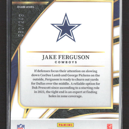 2026 Panini Select Prizm Jake Ferguson #297 Club Level 080/249