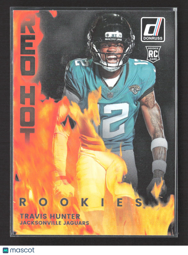 2025 Panini Donruss Red Hot Rookies Travis Hunter #RHR-TVH RC