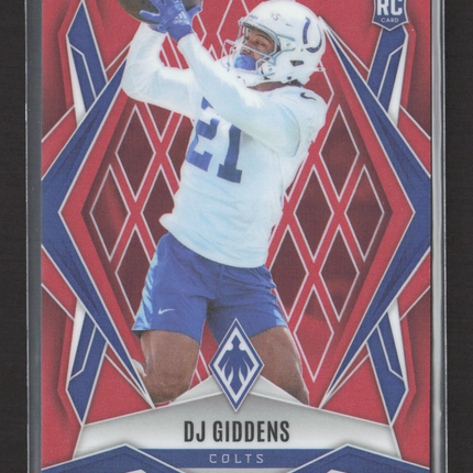 2025 Panini Phoenix DJ Giddens #208 Red 82/99 RC