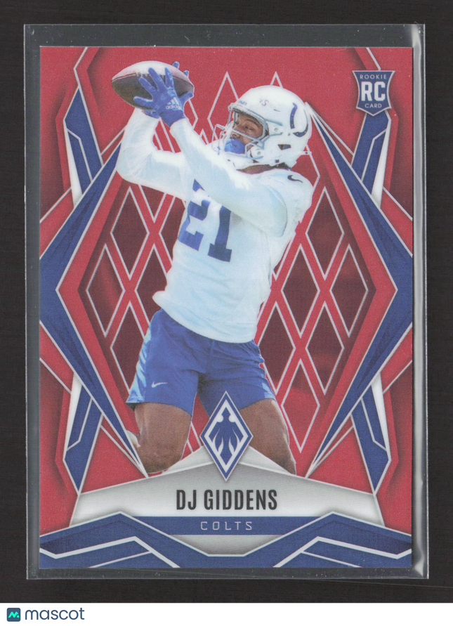 2025 Panini Phoenix DJ Giddens #208 Red 82/99 RC