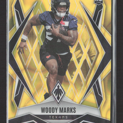 2025 Panini Phoenix Football Woody Marks #236 Yellow RC 044/125