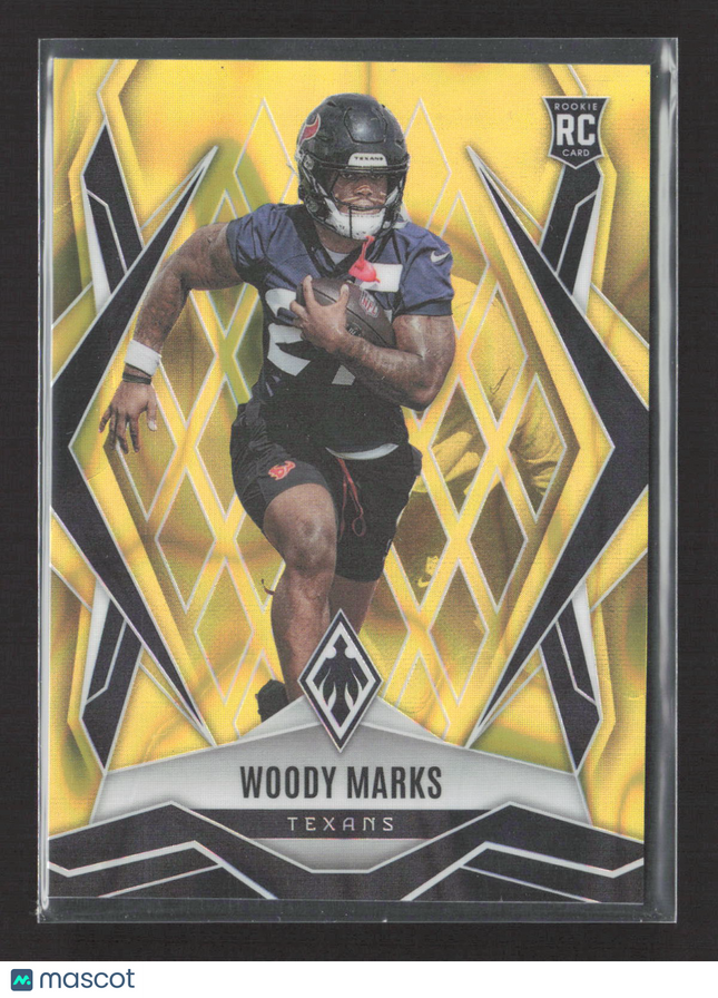 2025 Panini Phoenix Football Woody Marks #236 Yellow RC 044/125