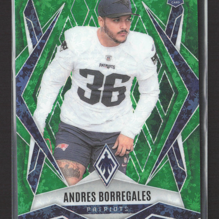 2025 Panini Phoenix Football Andres Borregales #214 Green RC 122/149