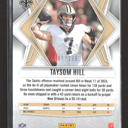 2025 Panini Phoenix Football Taysom Hill #51 Red Snowflake 185/399