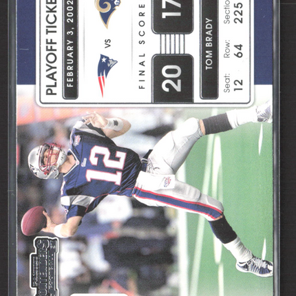 2021 Panini Contenders Football Tom Brady #PLT-TBR Playoff Ticket