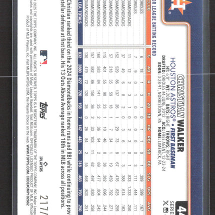 2025 Topps Series Two Christian Walker #441 Purple