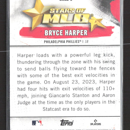 2025 Topps Stars of MLB Bryce Harper #SMLB-3