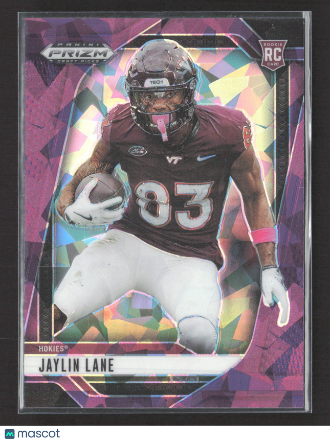 2025 Panini Prizm Draft Picks Jaylin Lane #147 Pink Mosaic 198/199 RC