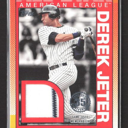 2025 Topps Baseball All-Stars Relic Card Derek Jeter #90ASR-DJ Game Used