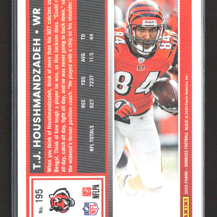 2025 Panini Donruss Football T.J. Houshmandzadeh #195 Gold /84