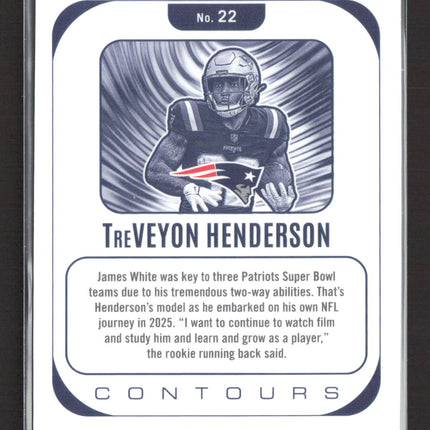2025 Panini Phoenix Contours TreVeyon Henderson #22 RC
