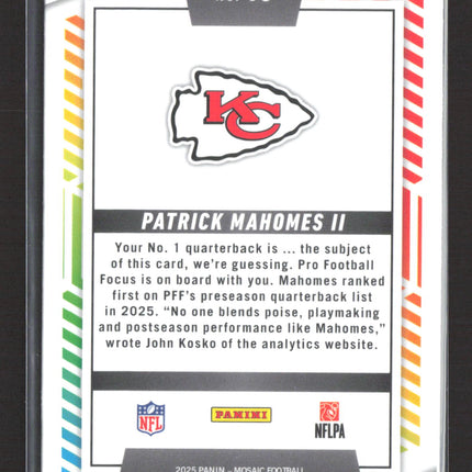2025 Panini Mosaic Football Men of Mastery Patrick Mahomes II #13