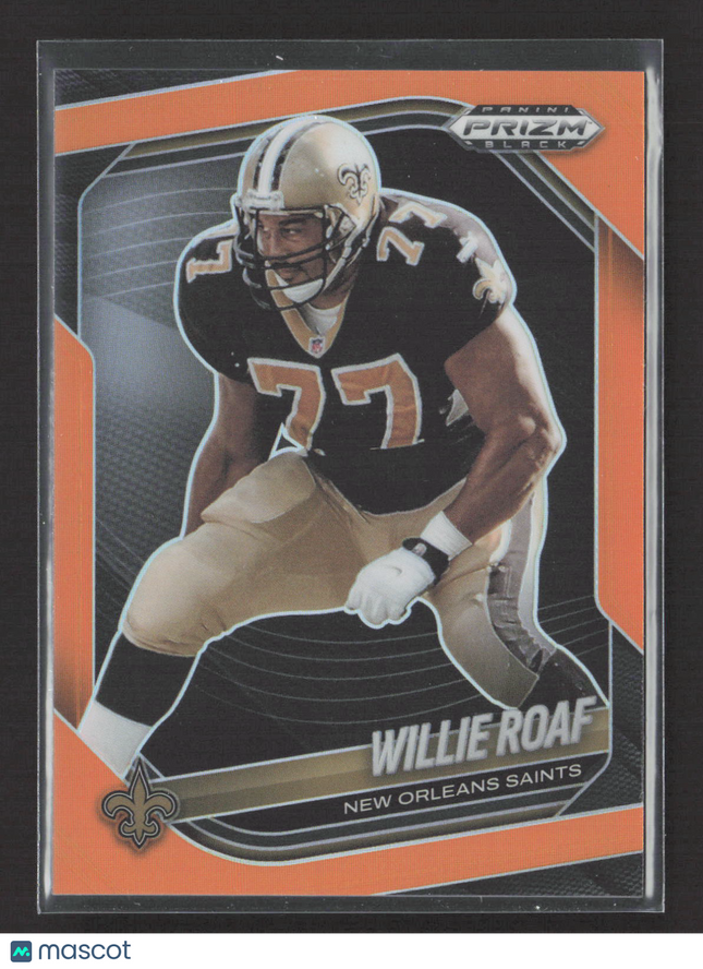 2026 Panini Prizm Black Football Willie Roaf #96 Orange 28/49