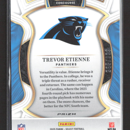2026 Panini Select Football Concourse Trevor Etienne #45 Tri Color /399 RC
