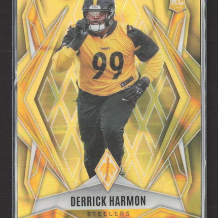 2025 Panini Phoenix Football Derrick Harmon #241 RC 005/125 Yellow