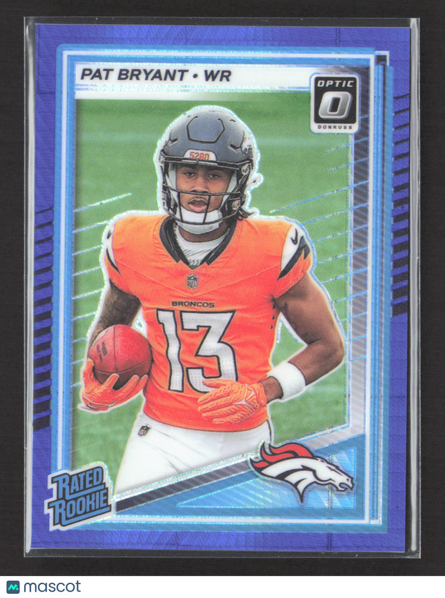 2025 Panini Donruss Optic Football Pat Bryant #215 Blue Hyper