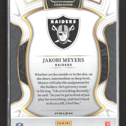 2026 Panini Select Prizm Concourse Jakobi Meyers #5 Silver