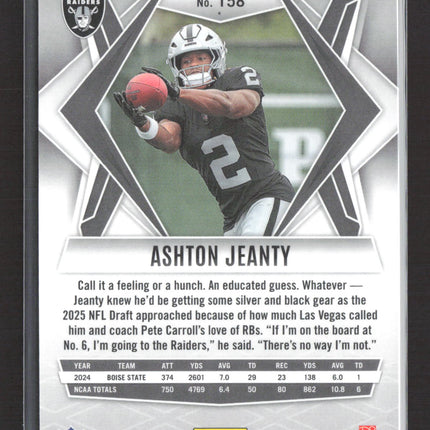2025 Panini Phoenix Football Ashton Jeanty #158 RC Silver