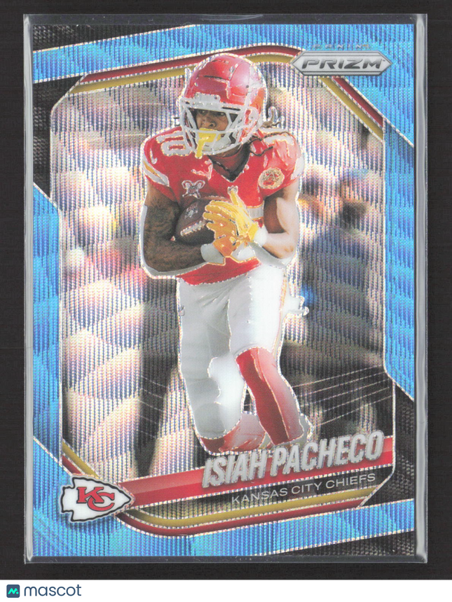 2025 Panini Prizm Isiah Pacheco #126 Blue Wave /230
