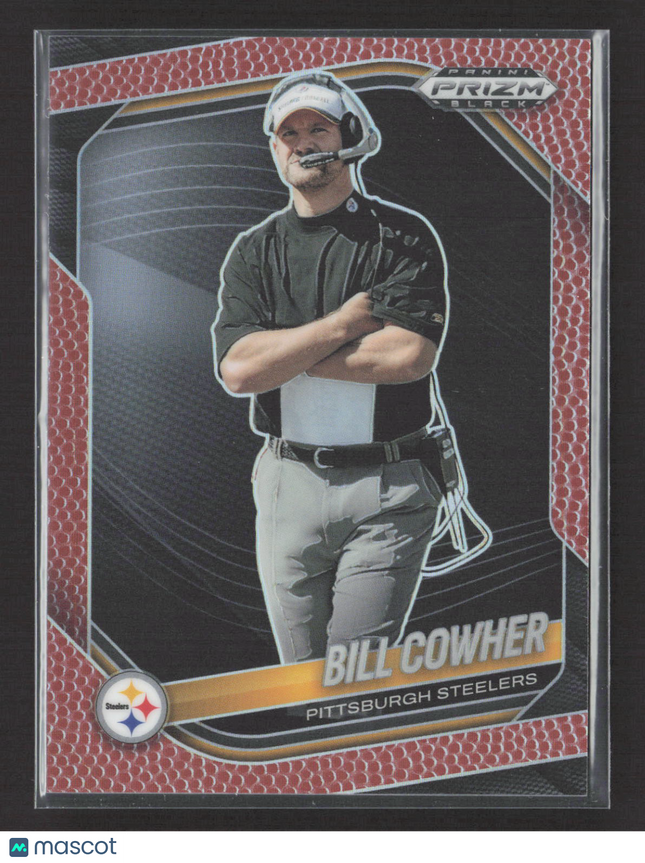 2026 Panini Prizm Black Bill Cowher #118 185/225 Pigskin