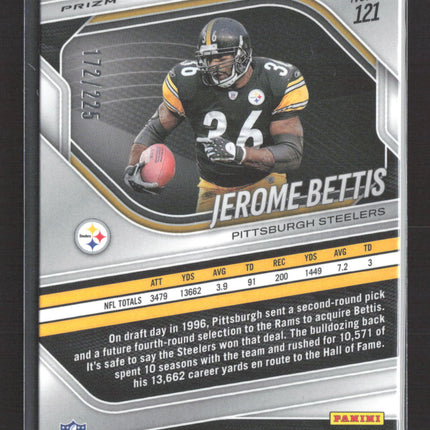 2026 Panini Prizm Black Jerome Bettis #121 Pigskin 172/225