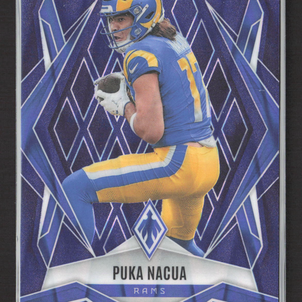 2025 Panini Phoenix Football Puka Nacua #119 Purple 10/35