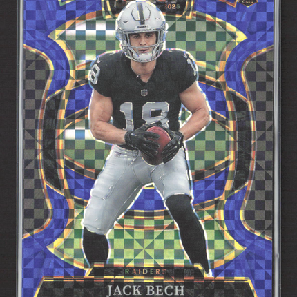 2026 Panini Select Prizm Jack Bech #6 Blue Checkerboard RC /249