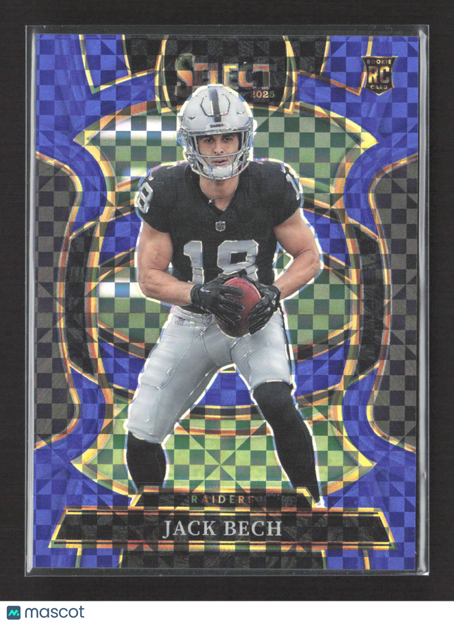 2026 Panini Select Prizm Jack Bech #6 Blue Checkerboard RC /249