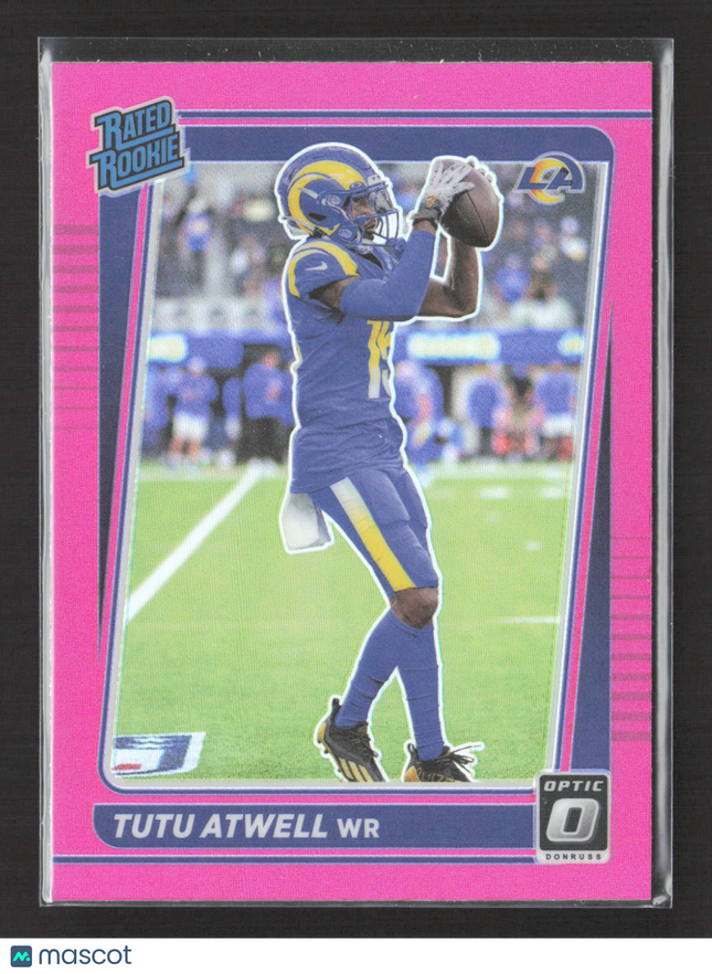 2021 Panini Donruss Optic Prizm Tutu Atwell #220 Pink