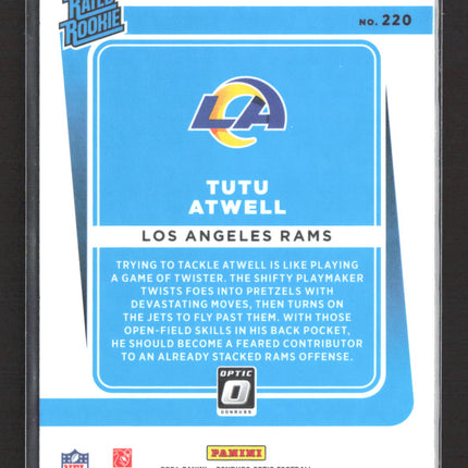 2021 Panini Donruss Optic Prizm Tutu Atwell #220 Pink