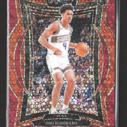 2025 Panini Select Basketball Oso Ighodaro #75 Red Disco Prizm 13/49