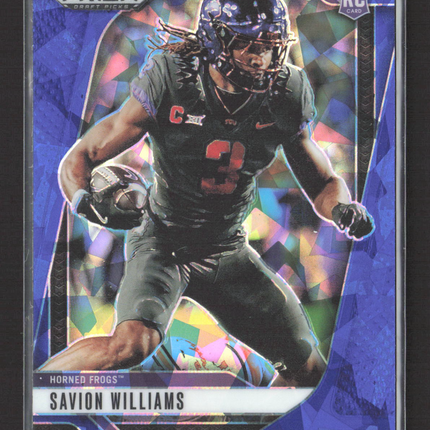 2025 Panini Prizm Draft Picks Savion Williams #119 Blue Ice 123/149 RC