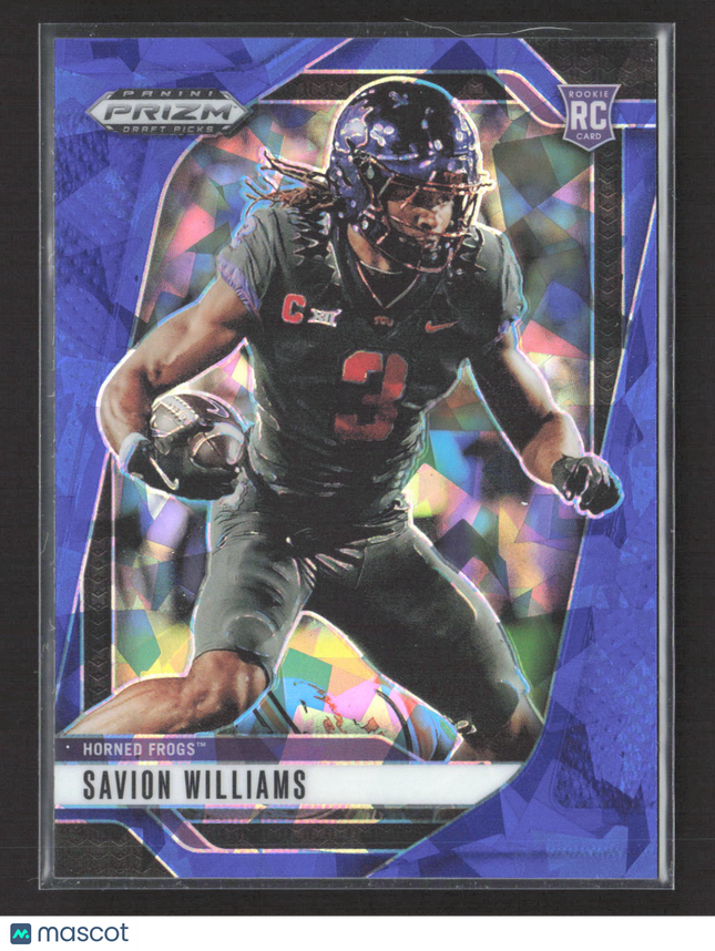 2025 Panini Prizm Draft Picks Savion Williams #119 Blue Ice 123/149 RC