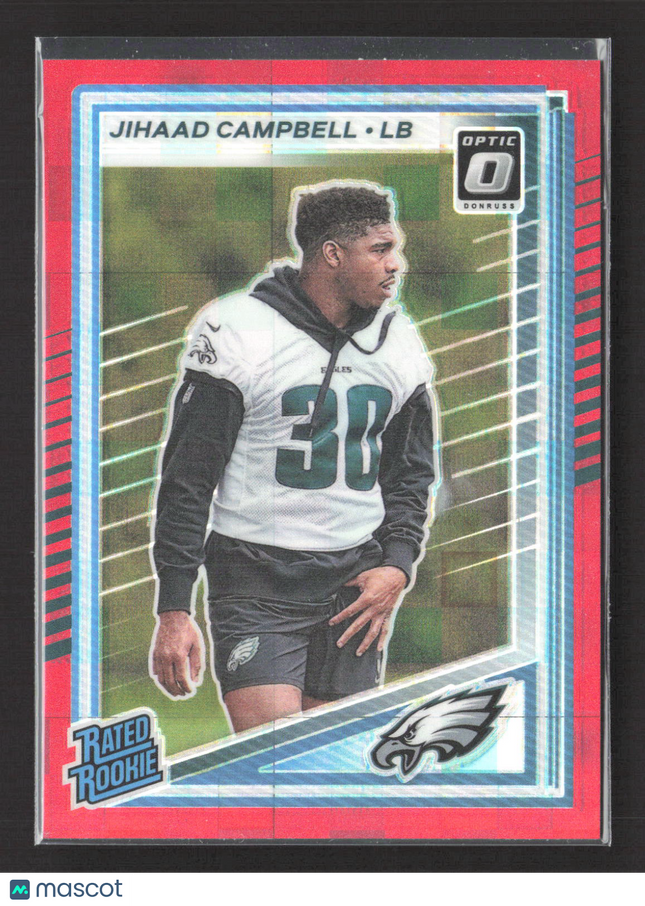 2025 Panini Donruss Optic Prizm Jihaad Campbell #343 Red Pandora